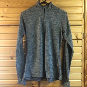 Women’s Nike Element 1/4 Zip Long Sleeve Running Shirt, Gray, Size S